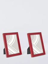 John Lewis MDF Photo Frame in Deep Red, Set of 2, 4 x 6 (10 x 15cm)