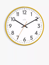 Analogue Wall Clock with Colourful Case and Arabic Numerals, 30cm