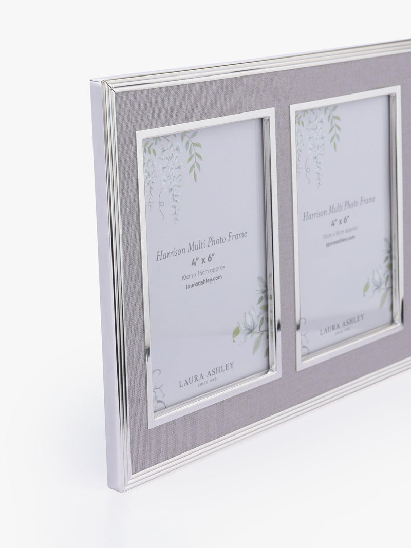 Laura Ashley Harrison triple photo frame for 4x6 photos, UK version