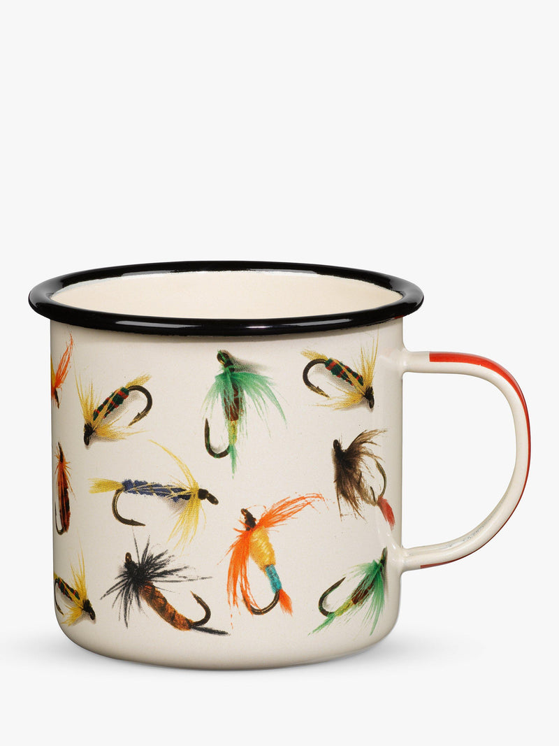 Gentlemen's Hardware Fly Fishing enamel mug 500ml - British product