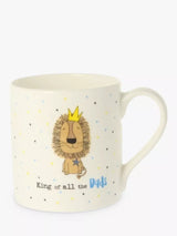 Bone China Mug with Decorative Design, 350ml Capacity