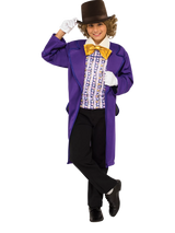 Rubies Kids' Deluxe Willy Wonka Fancy Dress Costume
