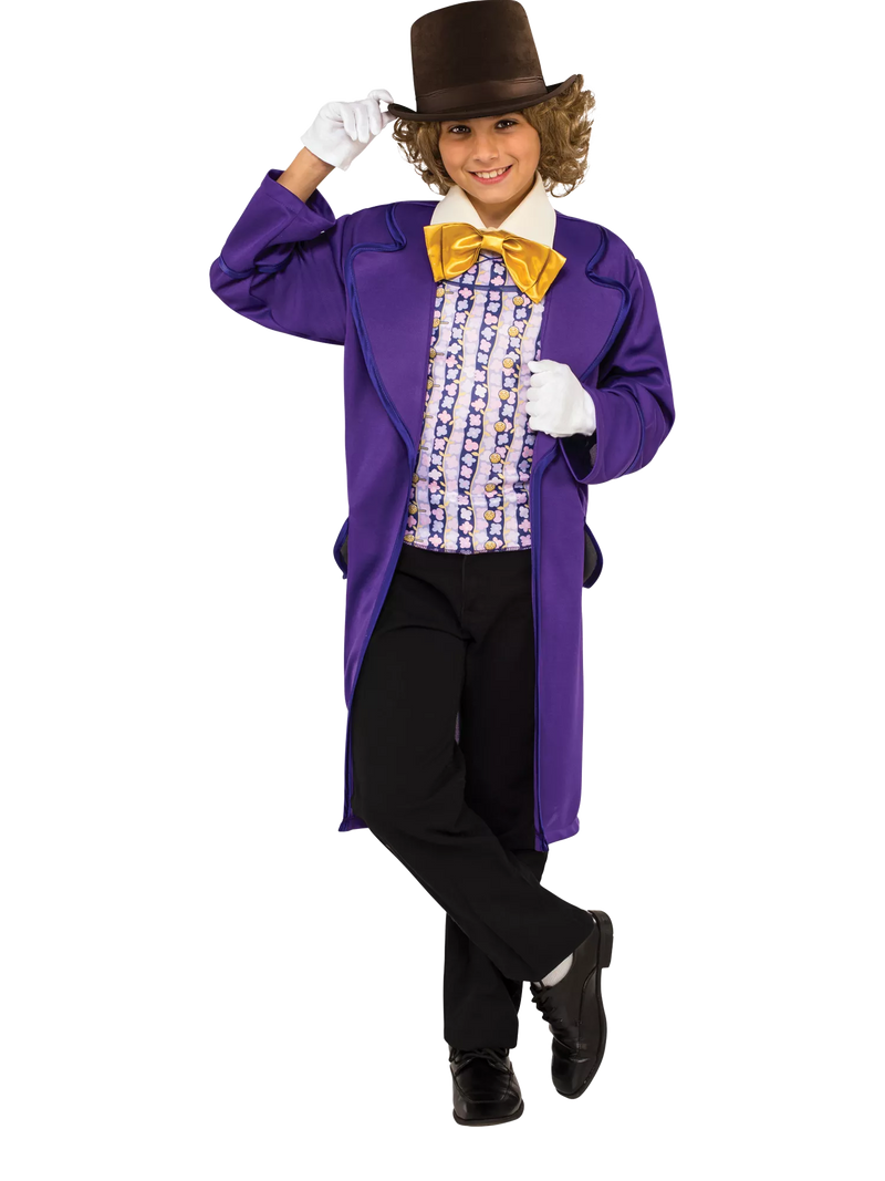 Rubies Kids' Deluxe Willy Wonka Costume, imported from the UK