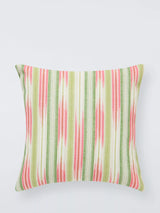 Sanderson Inshi Indoor Outdoor Cushion Cover Hibiscus Ikat Stripe