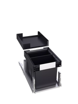 BLANCO SELECT II 40/2 Under Counter Pull-Out Kitchen Bin, Dark Grey, 2 x 26L