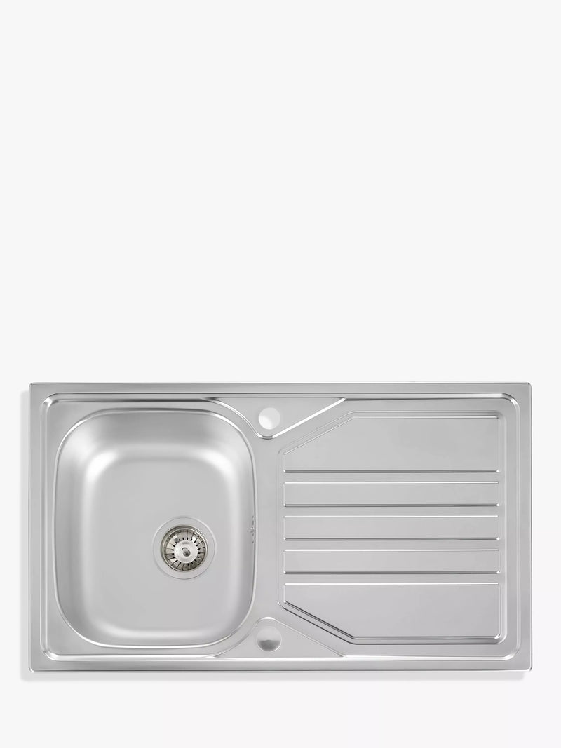 Abode Mikro inset kitchen sink and drainer stainless steel - British product