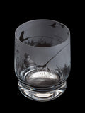Dartington Crystal etched glass tumbler clear 350ml - British product