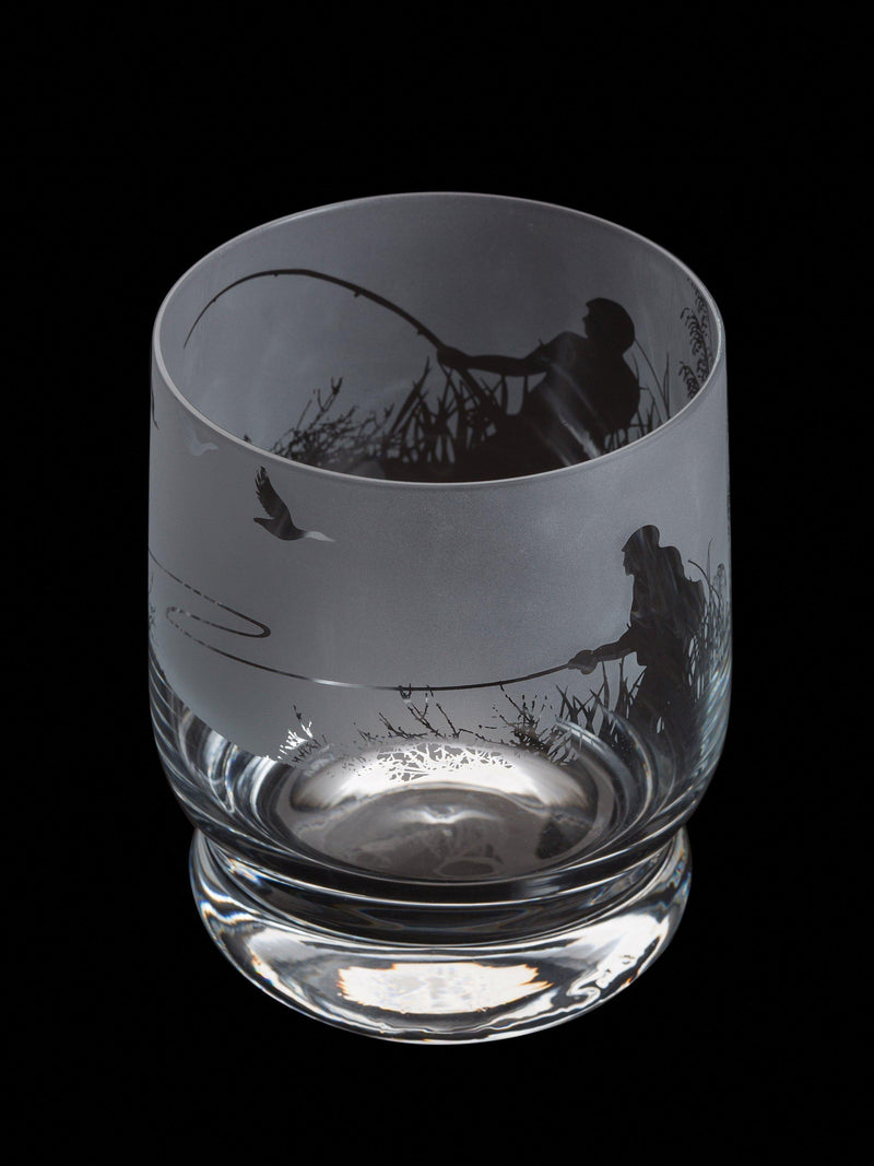 Dartington Crystal etched glass tumbler clear 350ml - British product