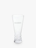 Dartington Crystal Daddy engraved pilsner lager glass 500ml - British product