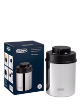Vacuum-Sealed Coffee Bean Canister with Date Indicator, 500g Capacity, Grey