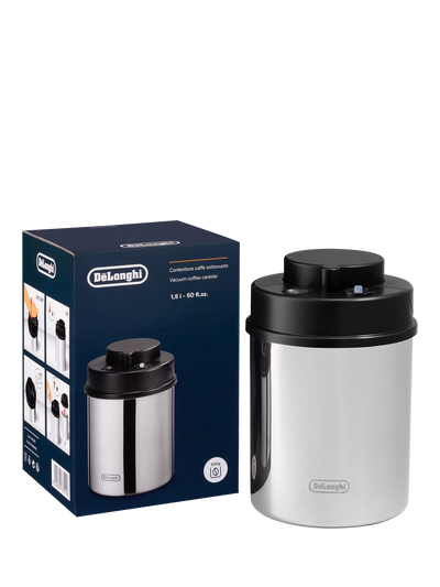 Vacuum-Sealed Coffee Bean Canister with Date Indicator, 500g Capacity, Grey