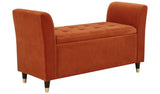 GFW Genoa Window Fabric Seat Russet 58x107x41cm, UK version