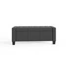 GFW Verona Ottoman Bench in Charcoal H39 W104 D39cm, UK version