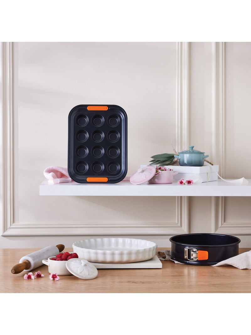 Le Creuset carbon steel toughened non-stick muffin tray 12 cup, UK version