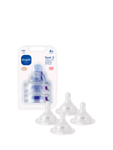 MAM Skinsoft Fast Flow Baby Bottle Teat Pack of 4