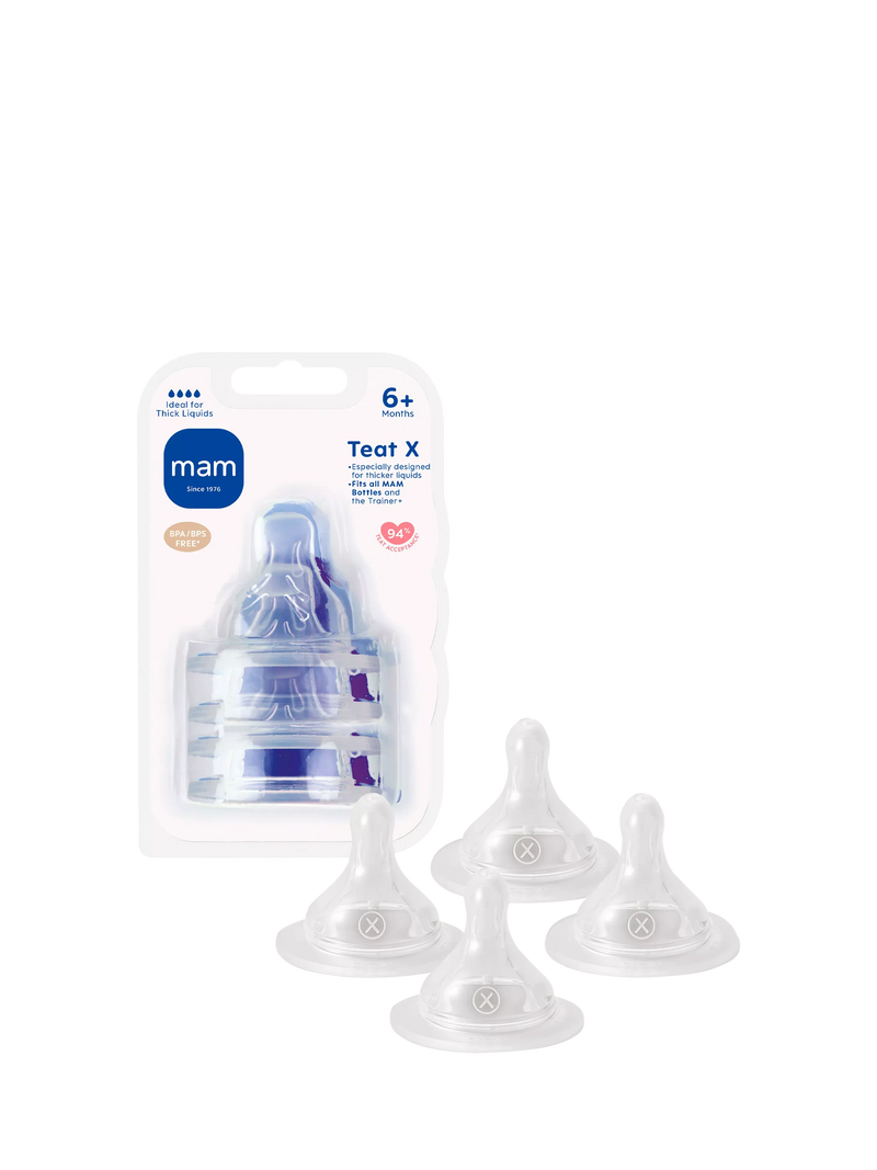 MAM Skinsoft Cross Cut Teat pack of 4, imported from the UK