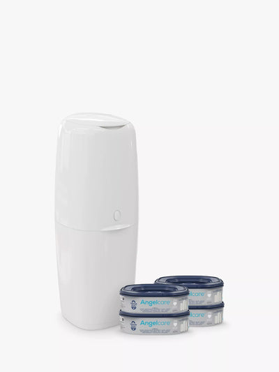 Angelcare Classic XL Nappy Bin and Refill Bundle Nappy Disposal System
