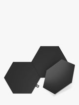 Nanoleaf Shapes Ultra Black Hexagons Smart LED Light Panels Expansion Pack 3 Panels