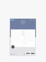 A5 Minimal To Do Personal Organiser Insert with 56 Sheets of Fountain Pen Friendly Paper