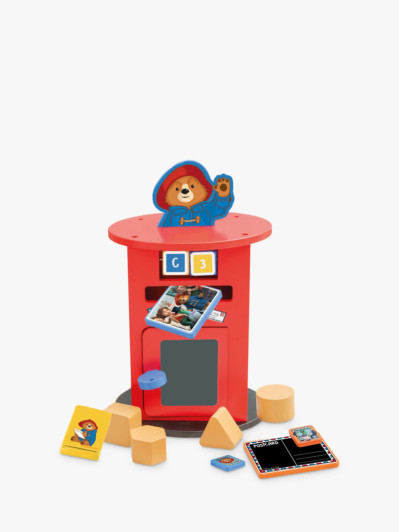 Paddington Bear wooden post box toy set, imported from the UK