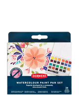 Derwent Watercolour Paint Pans Set of 24 Professional Watercolour Paint Set