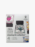 Set of 4 Vibrant Drawing Inks, 14ml Each, for Art Techniques
