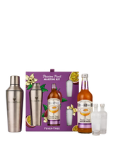 Passionfruit Martini Cocktail Set with Vodka Miniatures and Shaker, 50cl