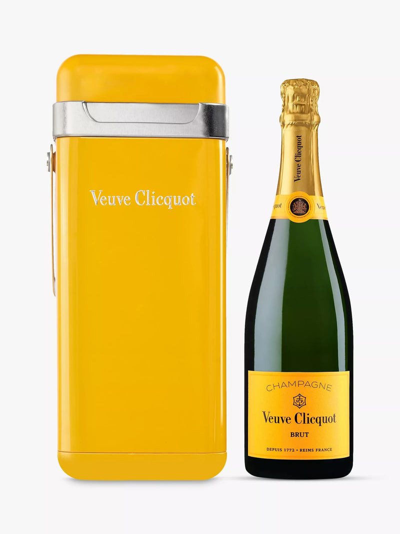 Veuve Clicquot Brut champagne with cooler 75cl (British brand)