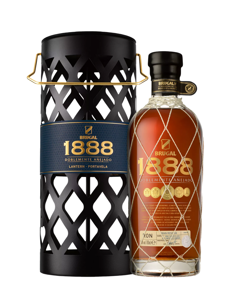 Brugal 1888 rum and lantern gift set 70cl - British product