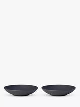 Porcelain Flat Bowl Set of 2 for Everyday Serving, 23.5cm