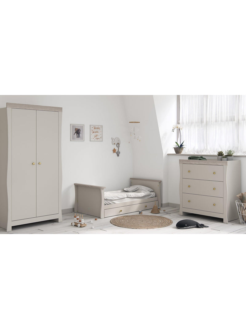 Little Acorns Celeste under drawer for cot bed in Cashmere/Grey Ash, UK version