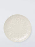 John Lewis stoneware side plate heart embossed 20.5cm, UK version