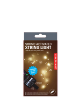 Kikkerland Sound Activated String Light Novelty Lights