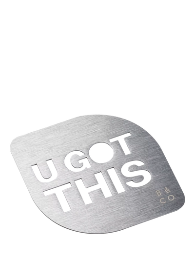 Barista & Co Coffee Stencil U Got This Stainless Steel 9x9cm