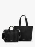 Storksak Thea black tote bag with changing mat (British brand)