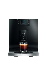 Compact C8 Coffee Machine with Professional Grinder and Milk Frother, Black