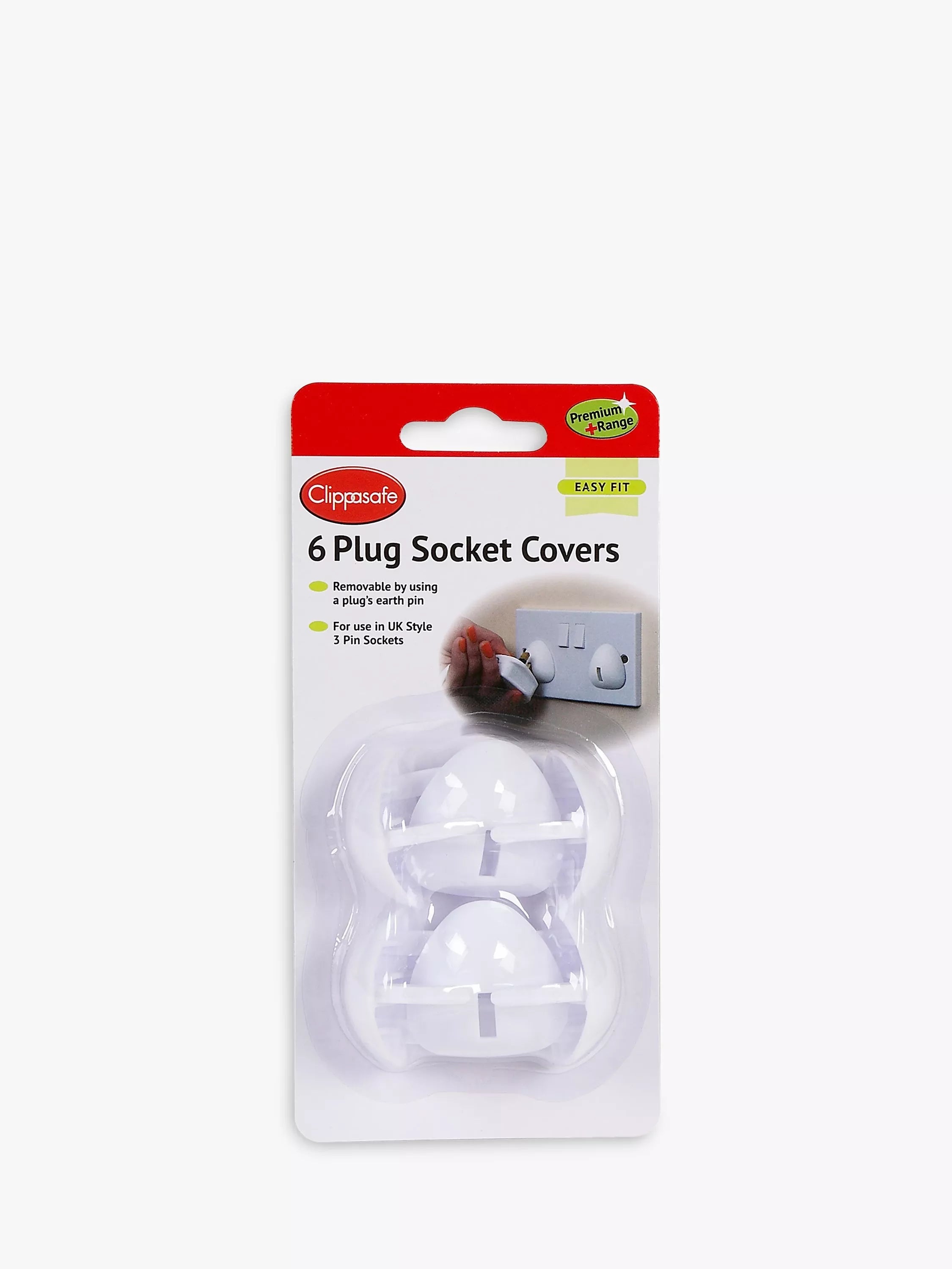Clippasafe Plug Socket Covers, Pack of 6 - McGrocer