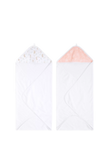 Aden + Anais Baby Classic Muslin Hooded Towel, Pack of 2, Multi - McGrocer