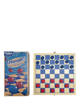 Ridley's Draughts Wooden Board Game Portable Set