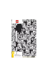 Mini Figures Notebook and Pen Set with Ruled Paper and Stud Detailing