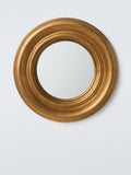 Georgian Round Convex Wall Mirror 40Cm Gold