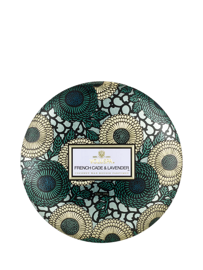 Three Wick Scented Candle with Cade and Lavender Scent, 340g