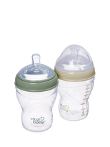 Vital Baby Nurture Breast-Like Baby Bottle Pack of 2 240ml