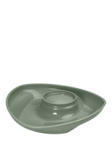 Toddler Suction Plate with Scooped Sides and Integrated Sauce Pot