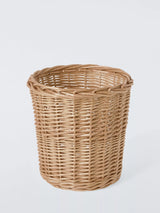 John Lewis Willow Waste Paper Bin Light Natural