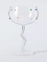 John Lewis Wiggle Stem Cocktail Glass 355ml Clear