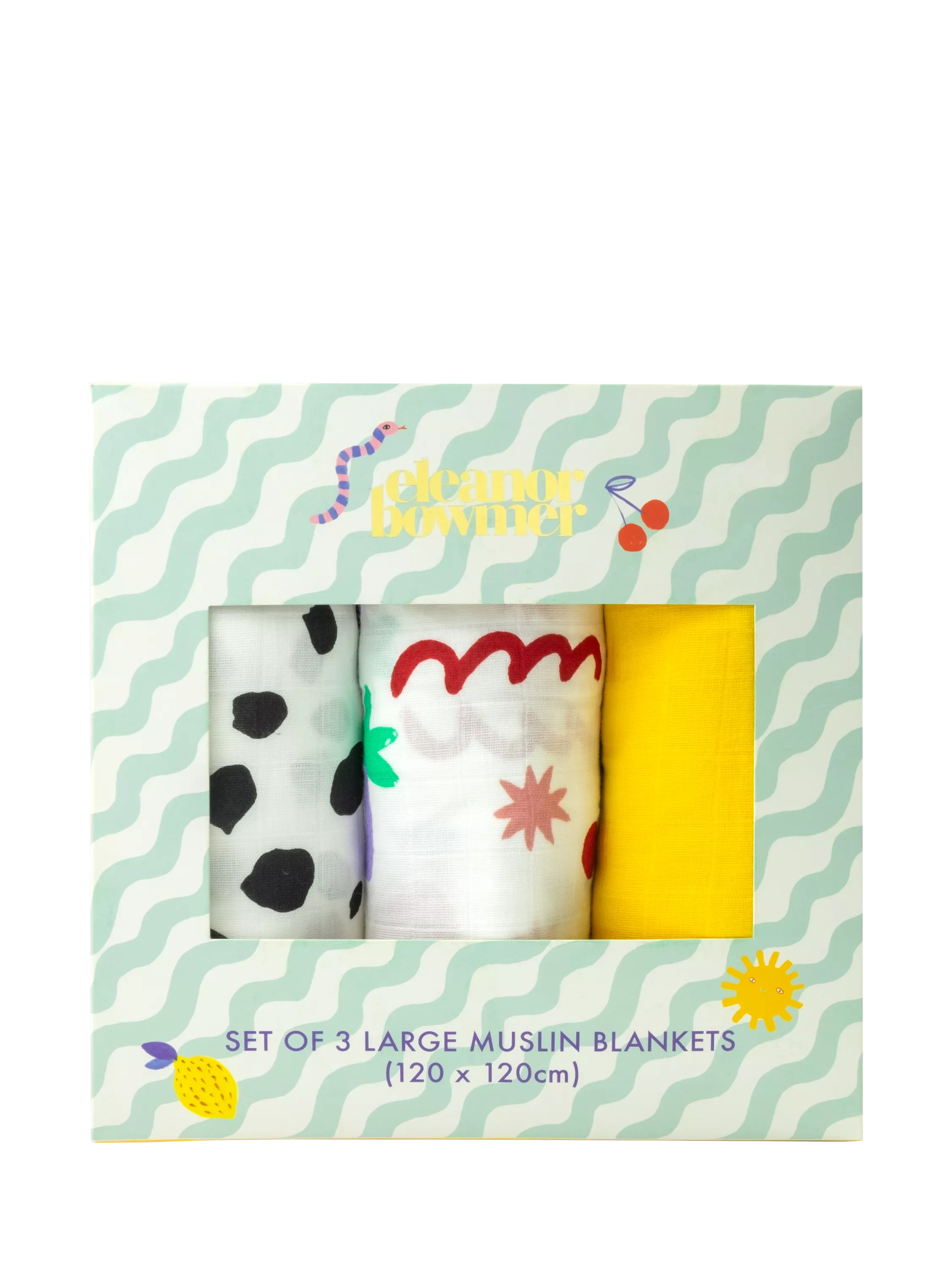 Eleanor Bowmer Large Muslin Cloths, Set of 3 - McGrocer