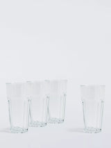 Set of Four Clear Glass Bistro Tumblers 430ml