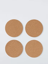 Natural Cork Coasters, Set of 4