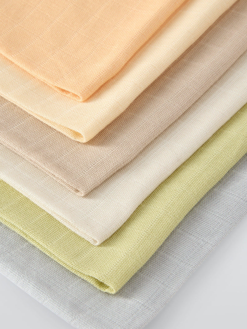 John Lewis baby colourblock muslin cloth pack of 6, 70x70cm, UK version